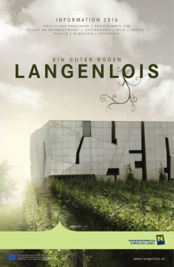Informationsbrosch&uuml;re Langenlois