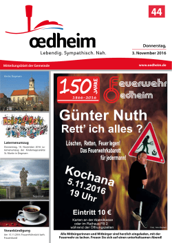 Donnerstag, 3. November 2016