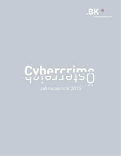 Cybercrime-Report 2015 - Bundesministerium für Inneres