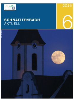 Schnaittenbach Aktuell Nr. 6/2016