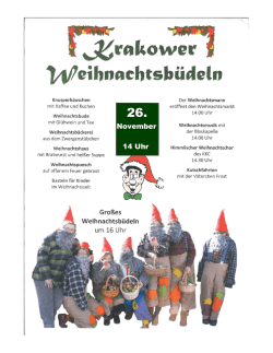 7. Weihnachtsbüdeln des Krakower Karnevalsclub