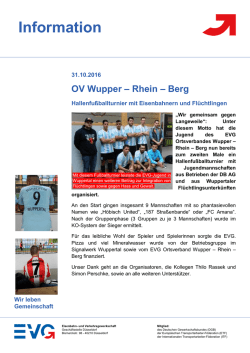 Information - EVG-WRB Eisenbahn
