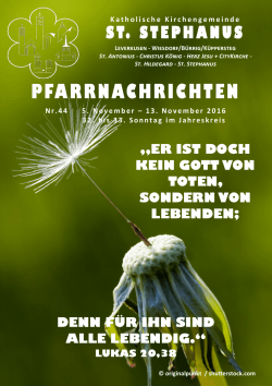 Die neuen Pfarrnachrichten