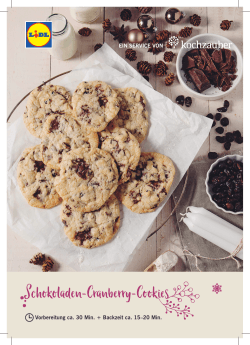 Schokoladen-Cranberry-Cookies