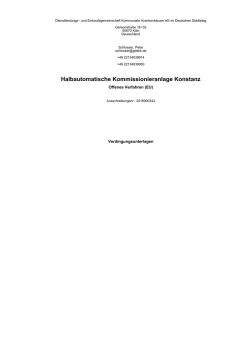 Halbautomatische Kommissionieranlage Konstanz