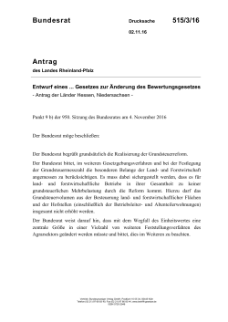 Bundesrat 515/3/16 Antrag - Umwelt