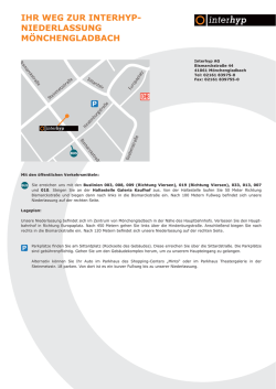 ihr weg zur interhyp- niederlassung m&ouml;nchengladbach