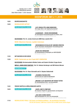 ideenforum am 5.11.2016