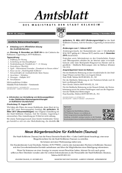 Neue Bürgerbroschüre für Kelkheim (Taunus)