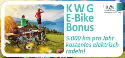 KWG E-Bike Bonus 2016
