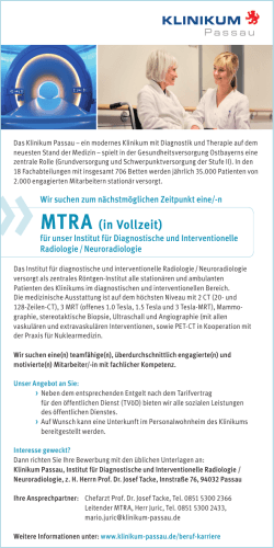 MTRA (in Vollzeit)