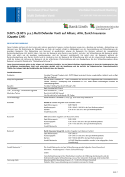 Multi Defender Vonti auf Allianz, AXA - Derinet