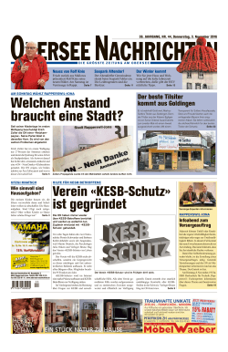 Obersee Nachrichten, 3.11.2016