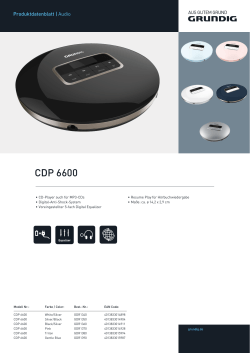 CDP 6600 - Grundig