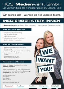 WANT WANT - HCS Medienwerk GmbH