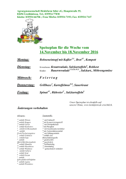 Speiseplan neu - Heidefarm Sdier eG
