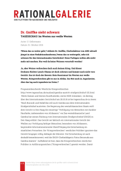 Dr. Gniffke sieht schwarz