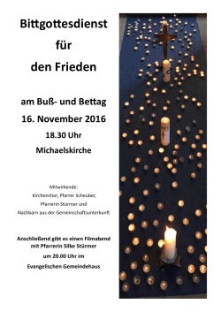 Buß und Bettag 2016 - ev. Kirche Winterbach
