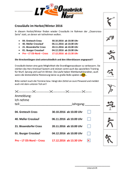 Infozettel - LT Osnabr&uuml;ck-Nord