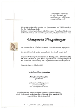 Margareta Hengstberger
