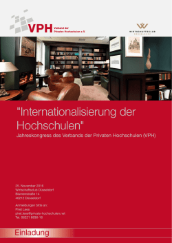 Internationalisierung der Hochschulen