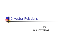 Investor Relations