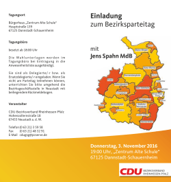 Einladung zum Bezirksparteitag - CDU Rheinhessen