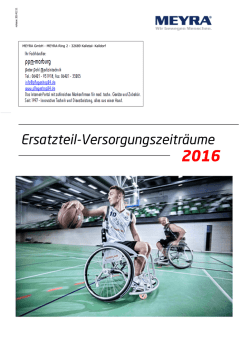Versorgungszeitr&auml;ume f&uuml;r Ersatzteile
