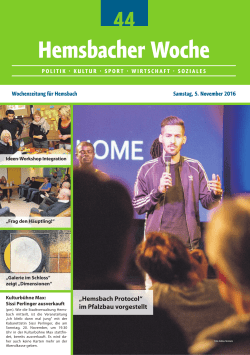 Hemsbacher Woche - lokalmatador.de