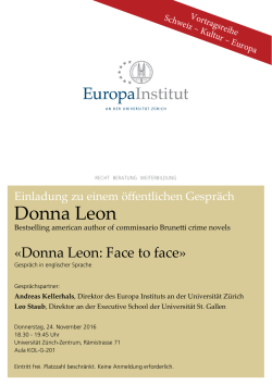 Donna Leon - EIZ - Universität Zürich