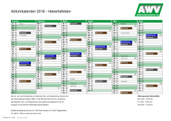 Abfuhrkalender 2016 - Hebertsfelden