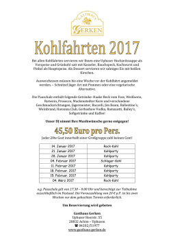 Details zu den Kohlfahrten