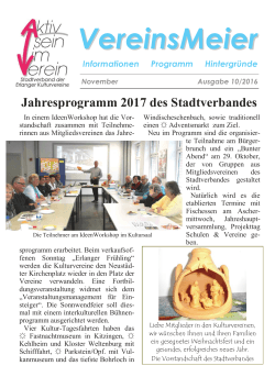 VereinsMeie rr - Stadtverband der Erlanger Kulturvereine e.V.