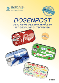dosenpost - Leykam Alpina