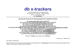 db x-trackers - ETFs - Deutsche Asset Management