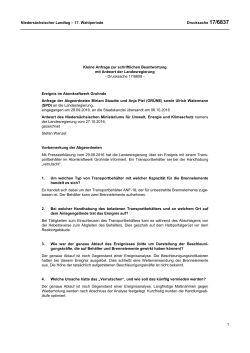 Drucksachen allgemein - Nieders&auml;chsischer Landtag