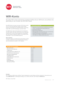 Flyer WIR-Konto PDF, 38 KB