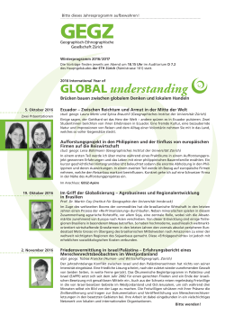 GLOBAL understanding - Netzwerk Schweiz für einen gerechten