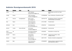 die Teilnehmerliste 2016