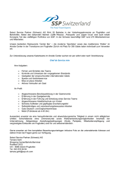 Inserat chef de sefrvice