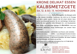 krone kalbs-metzgete - Gottlieber Hotel Krone