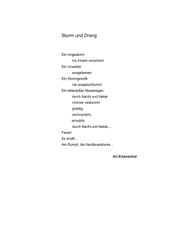 Sturm und Drang