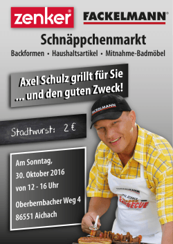 Axel Schulz kommt und grillt für Sie