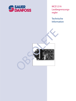 MCE121A Load Controller Technical Information Manual