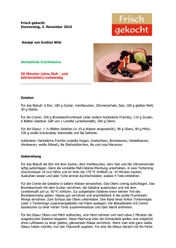 Herbstliche Fr&uuml;chtetorte