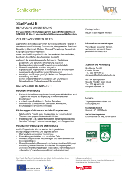 StartPunkt B - WeTeK Berlin gGmbH