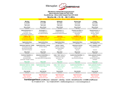 Wochenplan - Hombergerhaus
