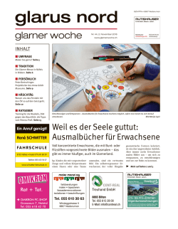Glarner Woche, Glarus Nord, 2.11.2016