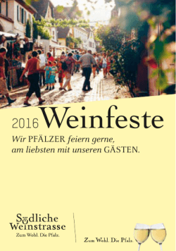 Weinfestkalender 2016 - Schweigen