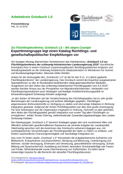 Arbeitskreis Grünbuch 1.0 - Flüchtlingsrat Schleswig